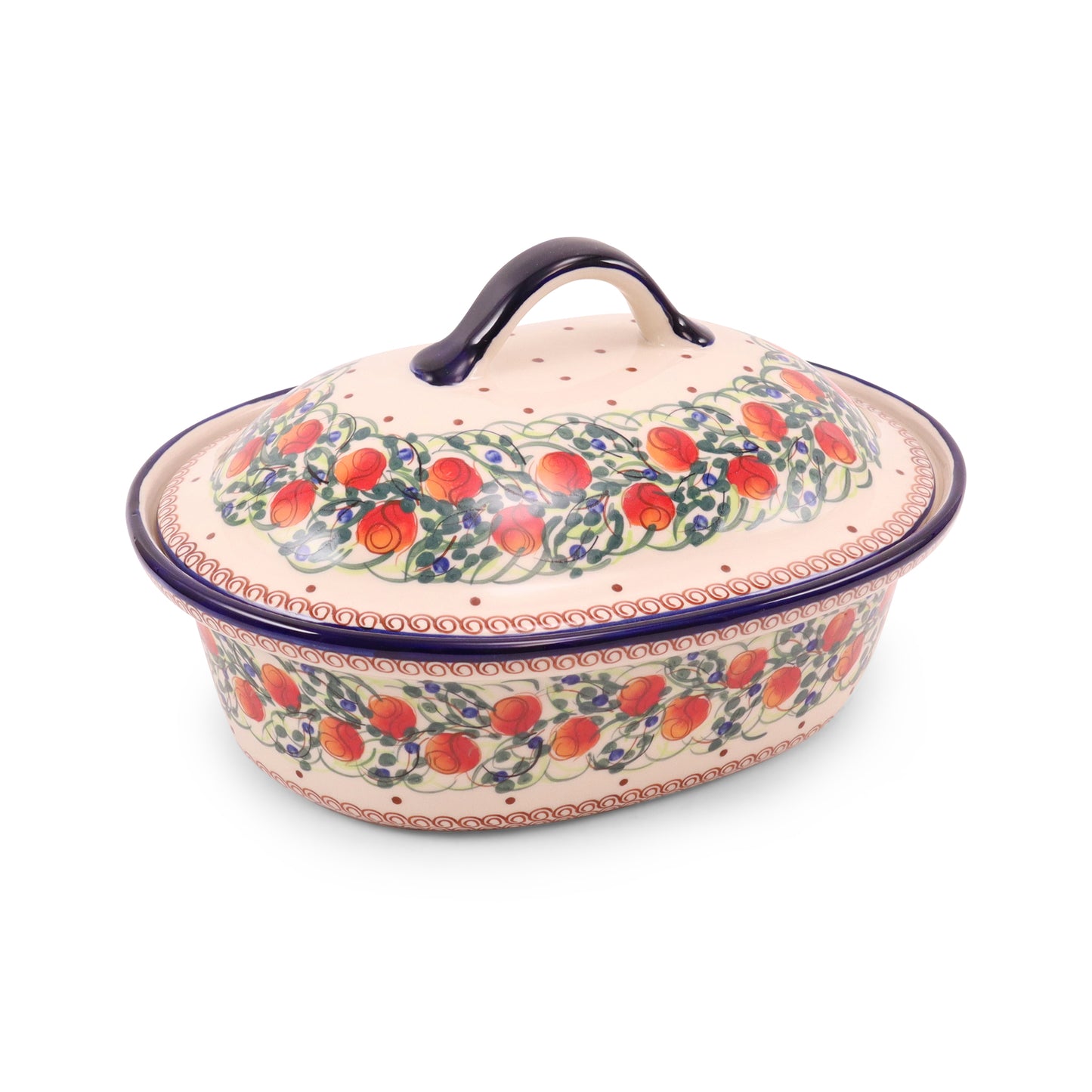 13"x10"x7" Covered Oval Baker .Pattern: B17P