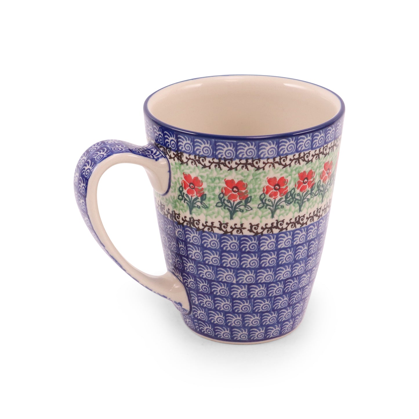 22oz Mega Mug. Pattern: Maraschino