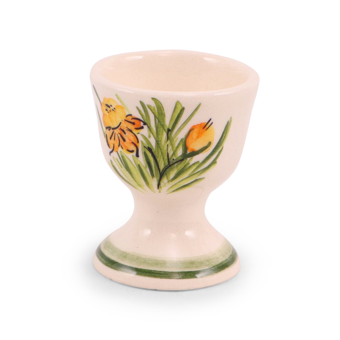 2"x2.5" Egg Cup. Pattern: Daffodil