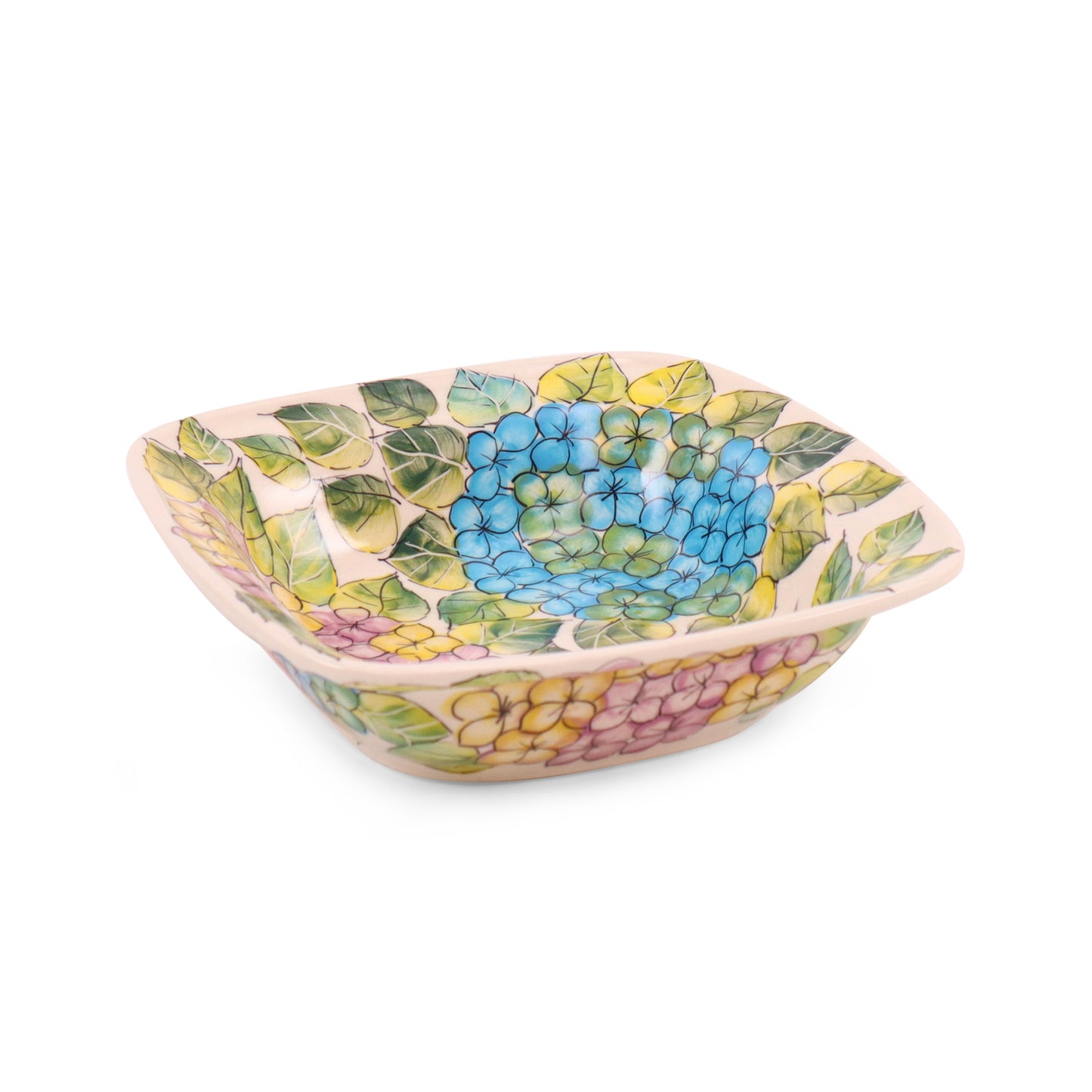 7" Square Bowl with Lip. Pattern: A45