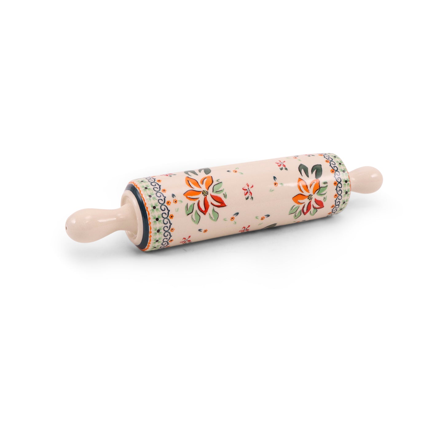 12.5" Rolling Pin. Pattern: Sweetheart Deal