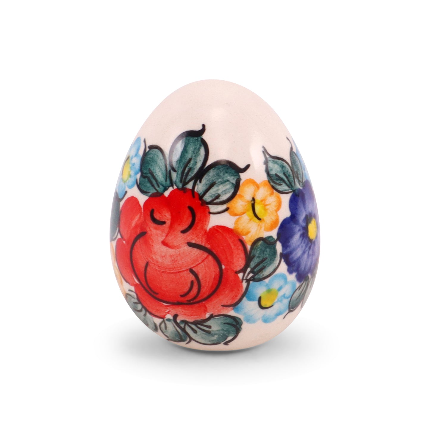 2"x2.5" Egg Figurine. Pattern: Colorful