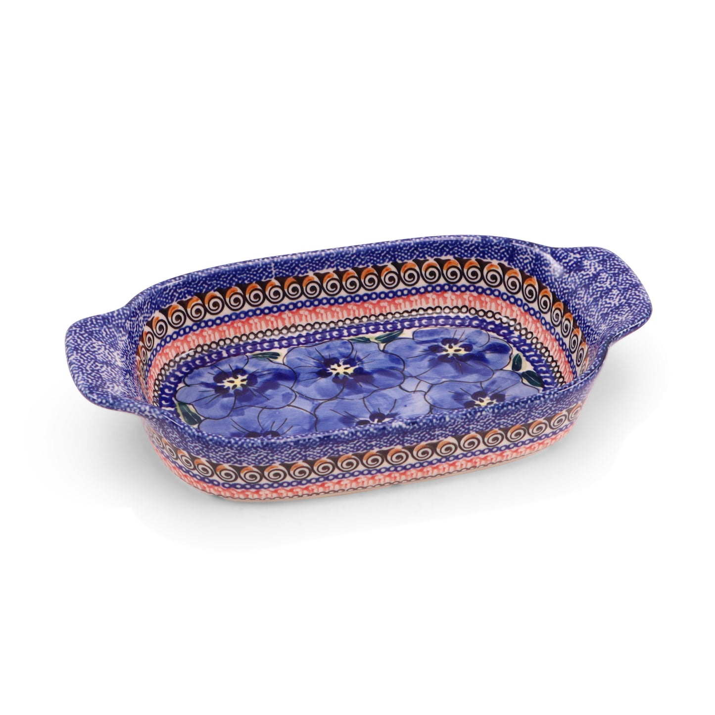 10"x5.5" Oval Serving Dish. Pattern: Very Violet
