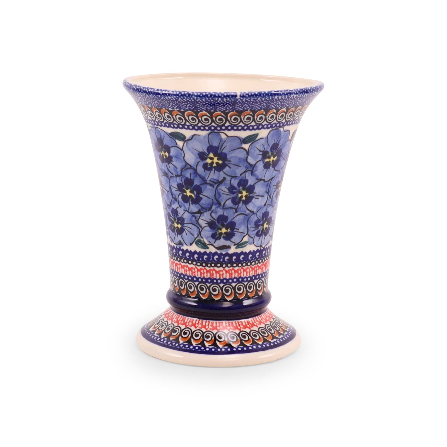 5.5"x7.5" Flared Vase. Pattern: Very Violet