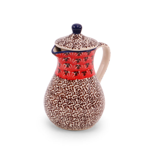 6oz Oil Jug. Pattern: Fire Bird