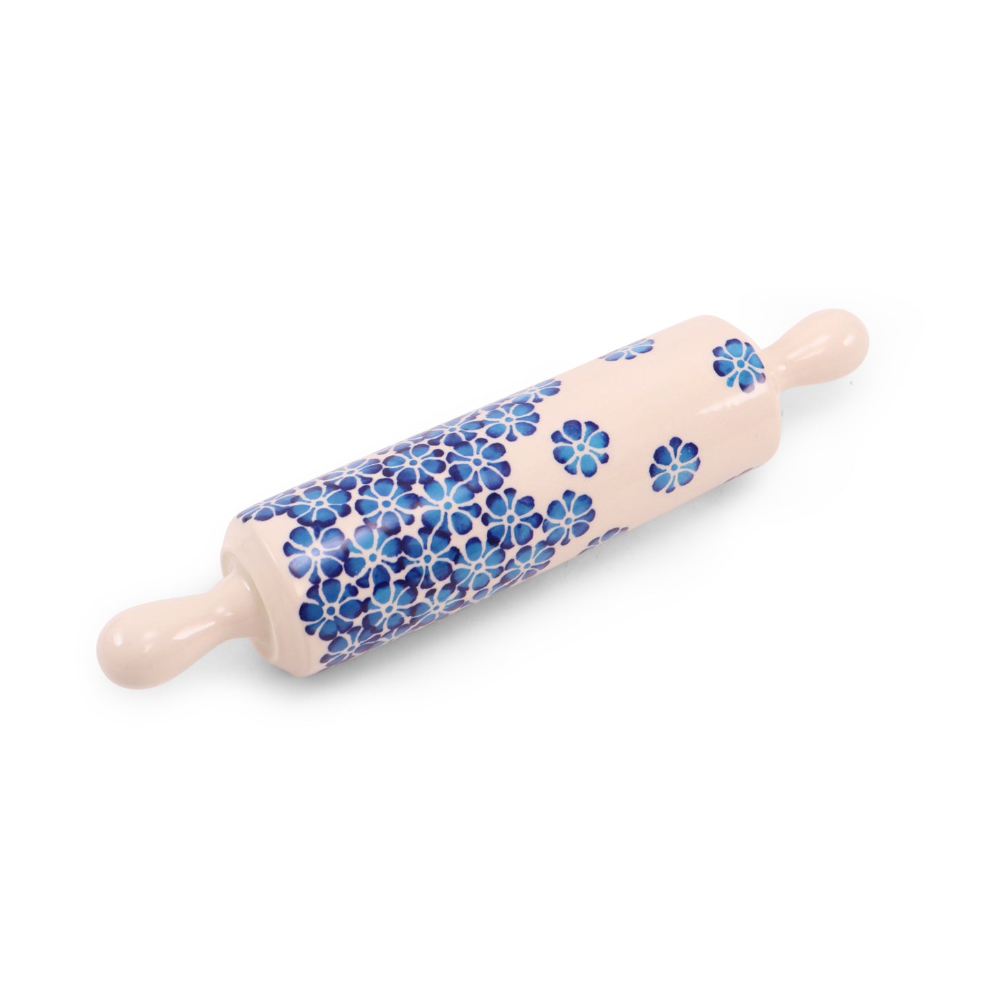 12.5" Rolling Pin. Pattern: Sweet Petunia