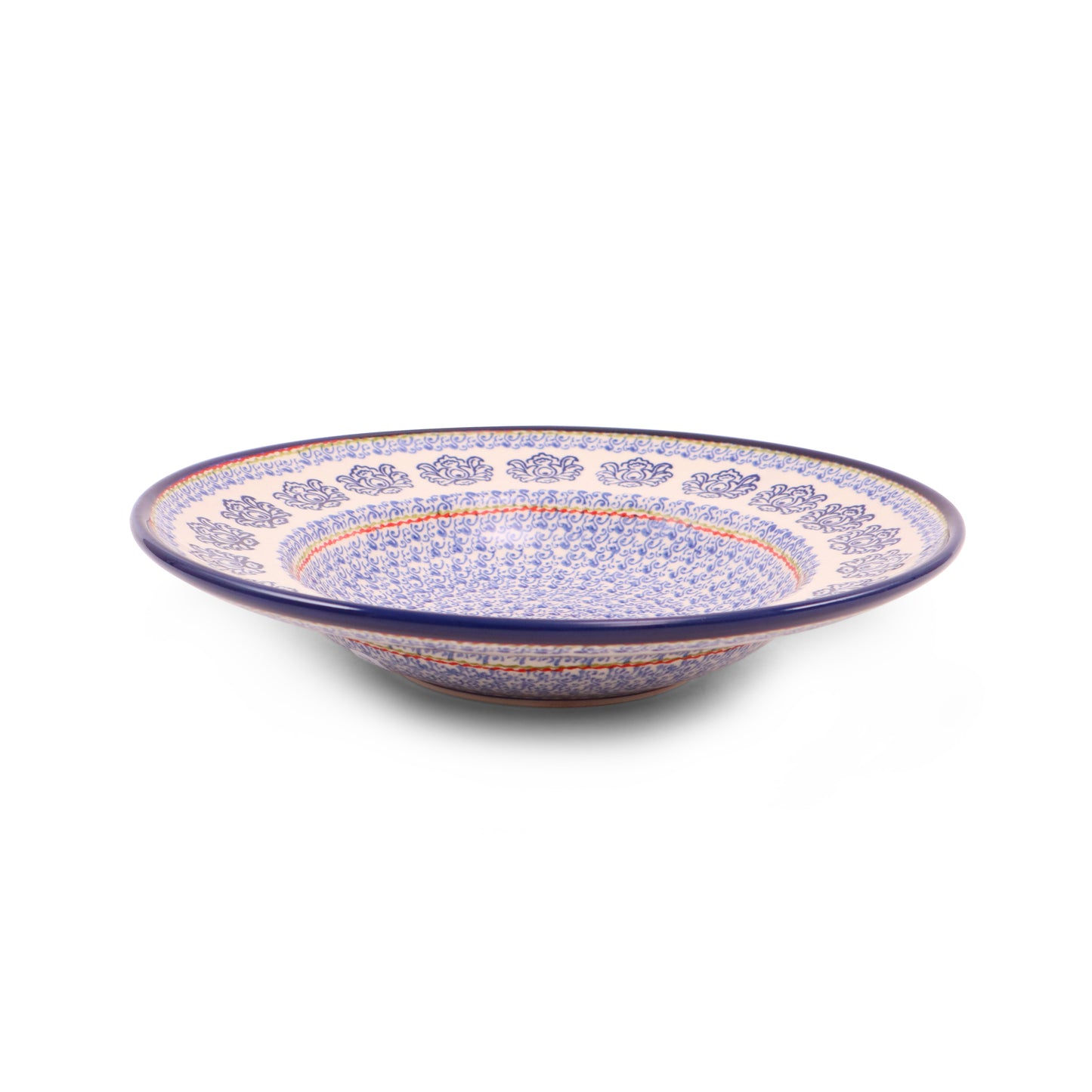 11.5" Salad Bowl. Pattern: Blue Lace