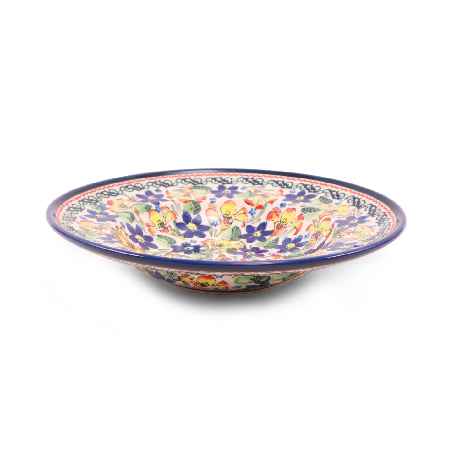 11.5" Salad Bowl. Pattern: Botanical Garden