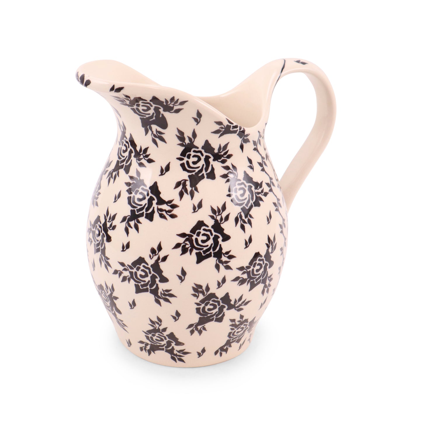 1.5L Pitcher. Pattern: Black Rose