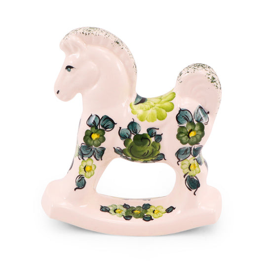 5"x6" Rocking Horse Figurine. Pattern: Green