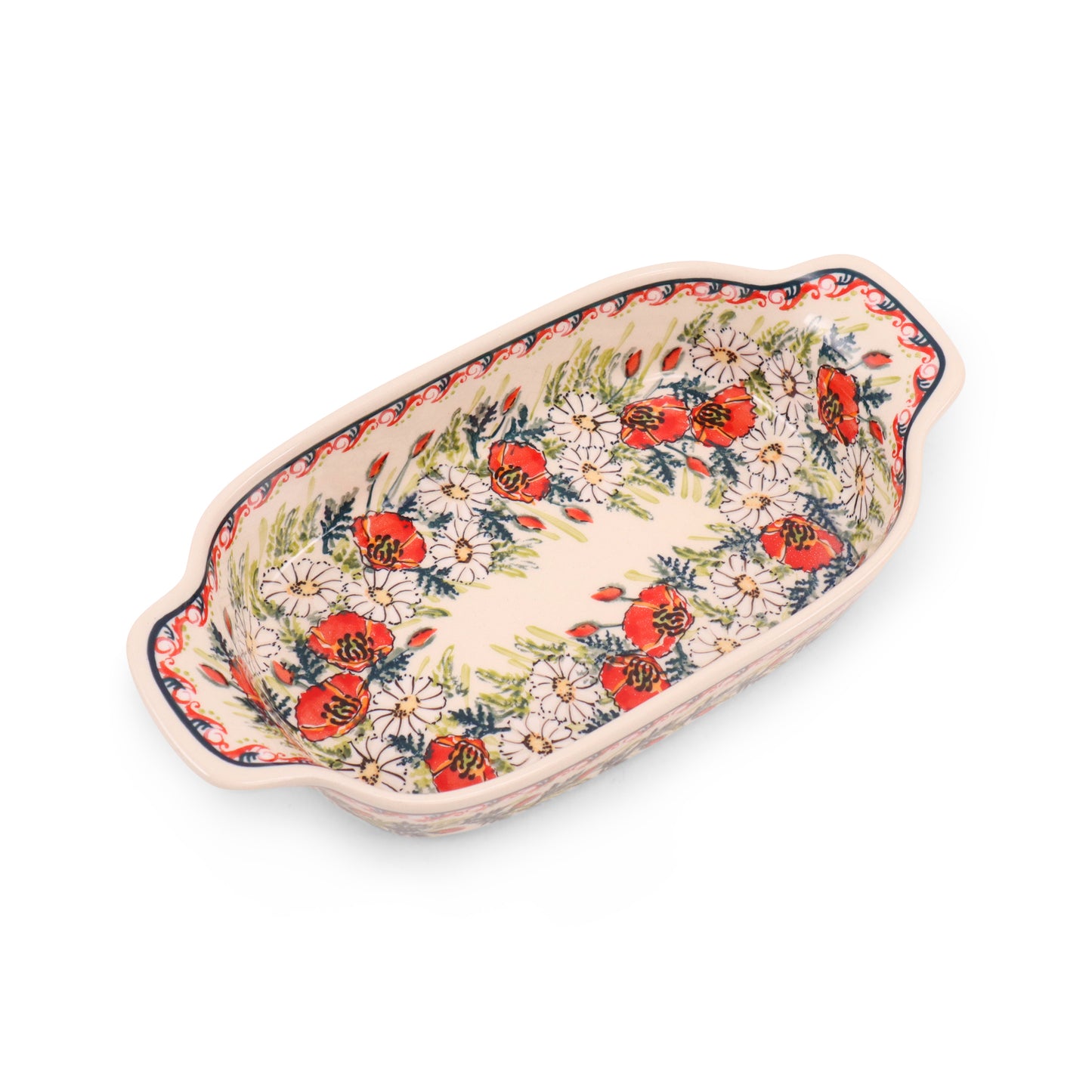 10"x5.5" Oval Serving Dish. Pattern: A Little Romance