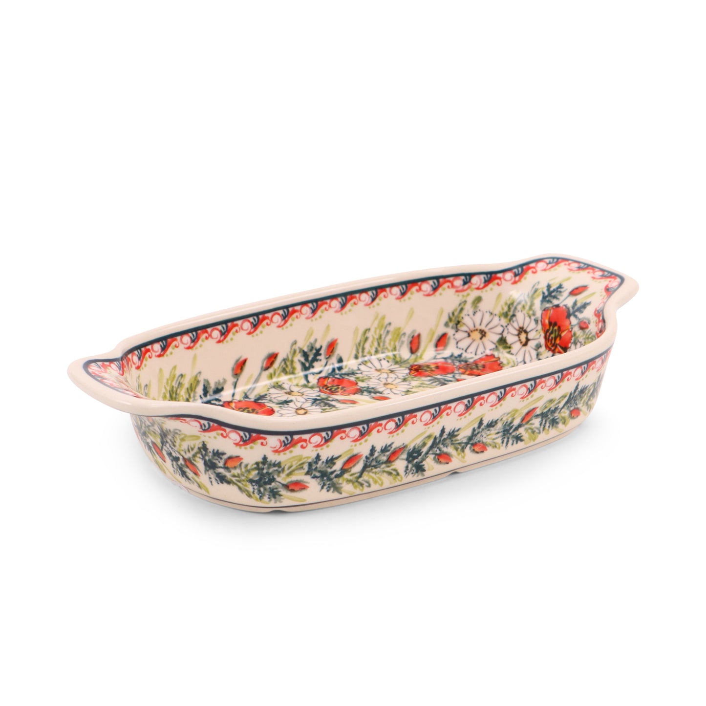 10"x5.5" Oval Serving Dish. Pattern: A Little Romance