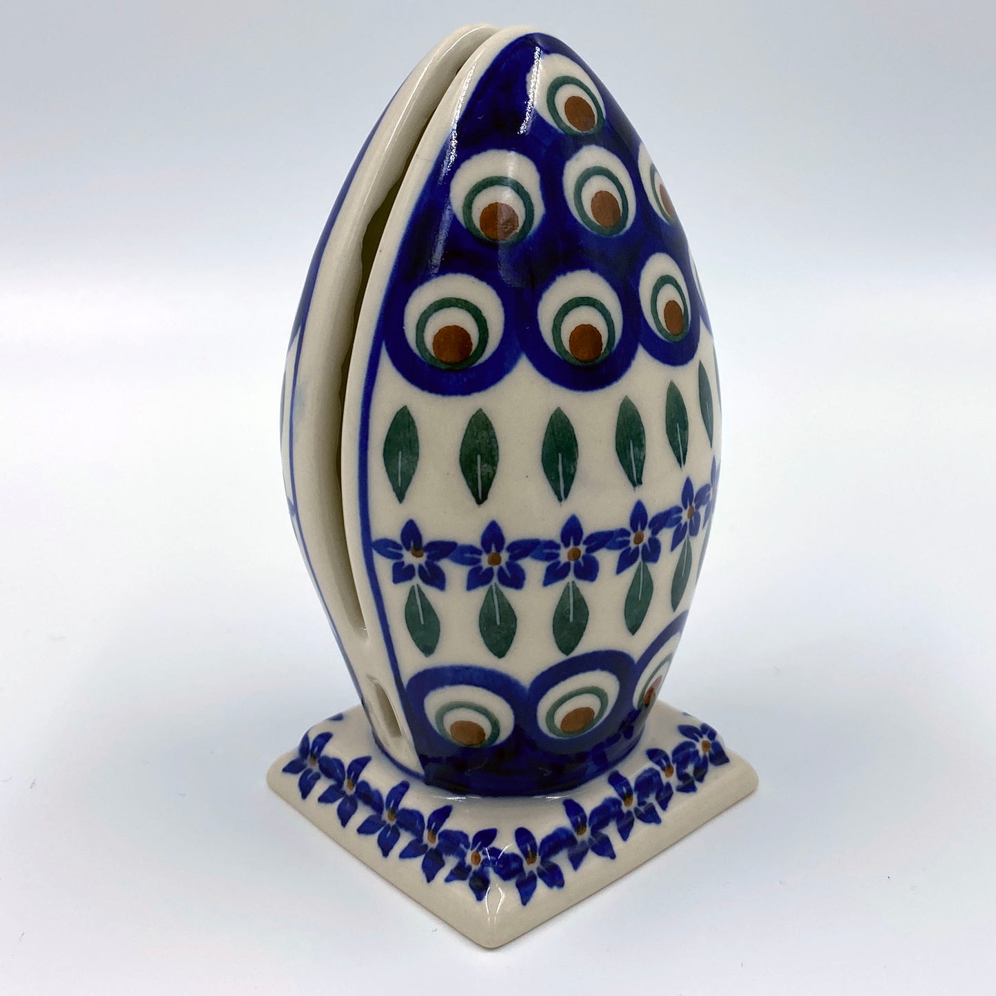 3"x5" Scentramic Fragrance Holder. Pattern: Peacock Flower