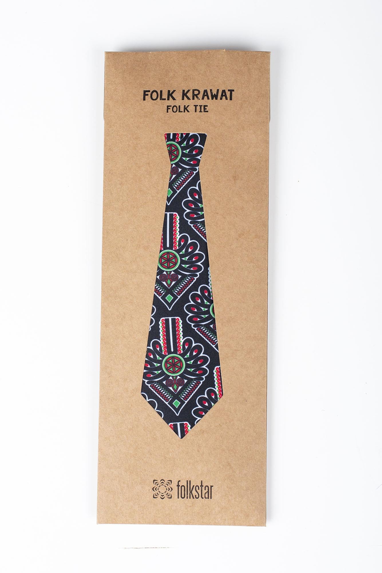 Folk Neck Tie. Pattern: Podhole