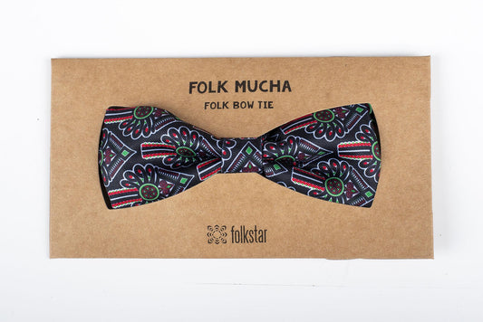 Folk Bow Tie. Pattern: Podhole